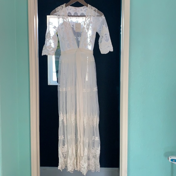 Spell canyon moon mesh duster off white XS BNWT - Picture 8 of 16